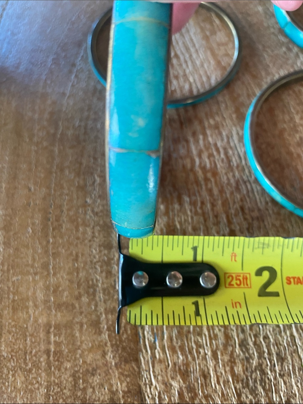 “Gold” and “Turquoise” Bangles, set of 4 - Picture 3 of 9